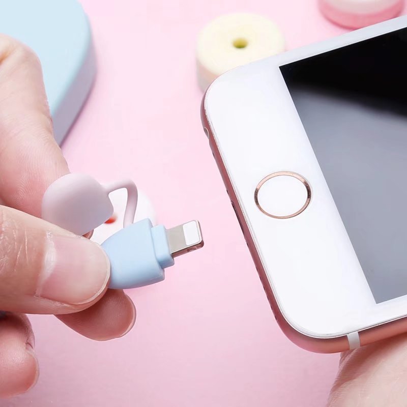 Braided Button Lightning Cable