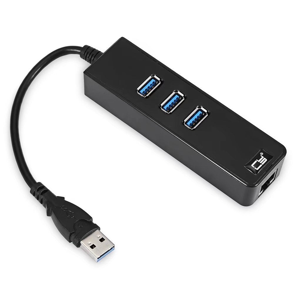3-Port USB3.0 Hub with Gigabit LAN