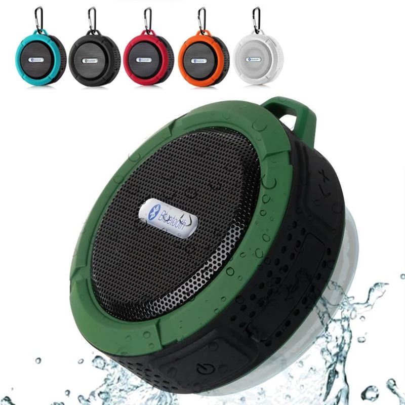 Mini tragbarer wasserdichter Bluetooth-Lautsprecher mit Saugnapf