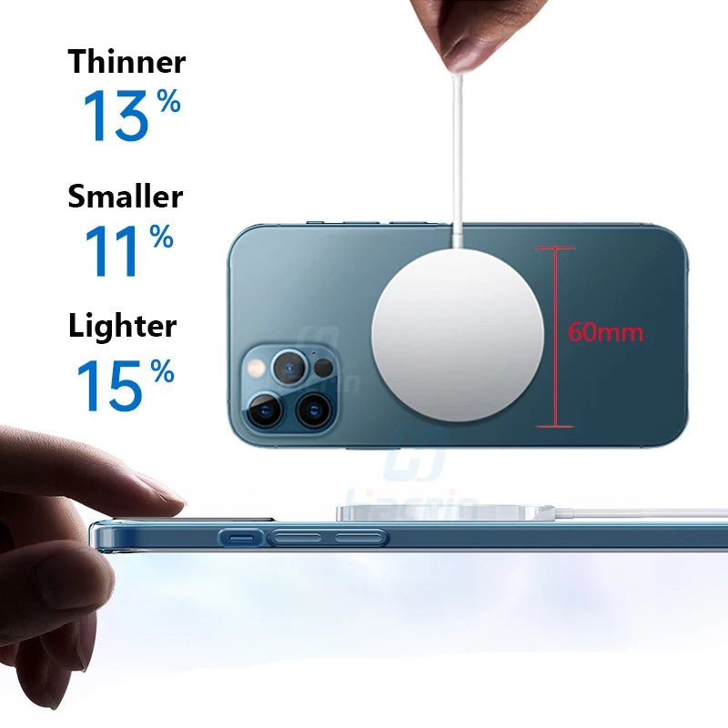 15W magnetisches MagSafe QI Wireless Ladegerät für iPhone 12 Huawei Samsung