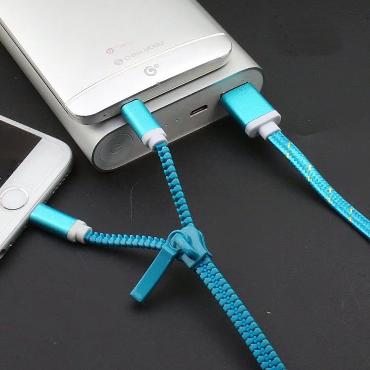 Zipper-Ladekabel mit Dual-Anschluss