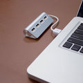 4 Port Aluminum USB Hub