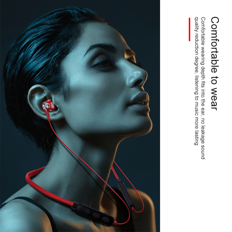 Auriculares inalámbricos magnéticos Bluetooth con banda para el cuello deportivos