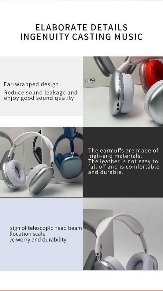 2021 Neues kabelloses Headset HIFI Stereo Bluetooth Kopfhörer