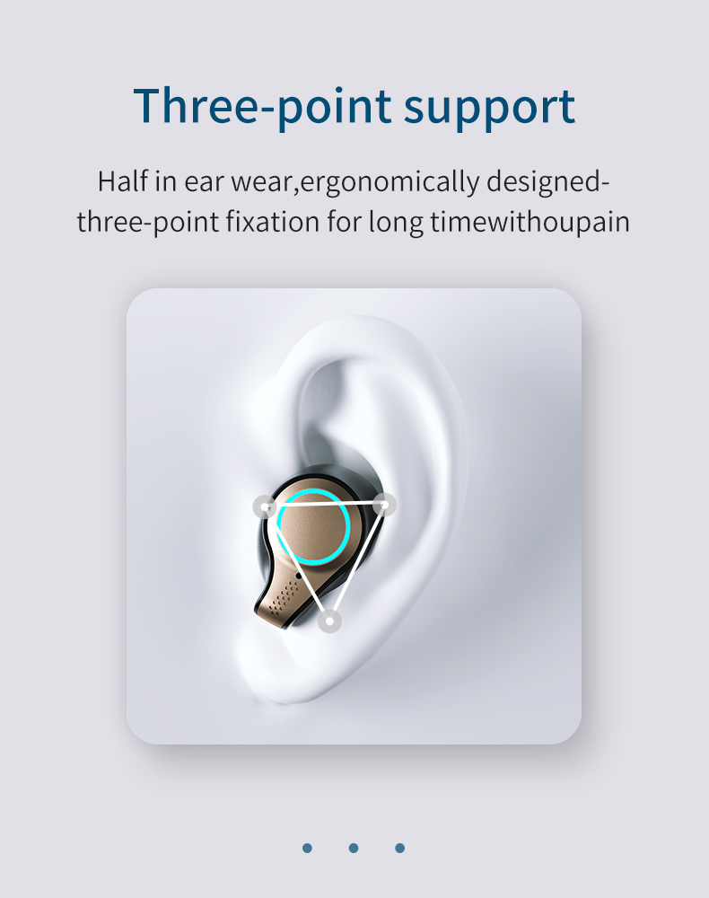 Große Kapazität Kabellose Ohrhörer Sport Bluetooth TWS Headset