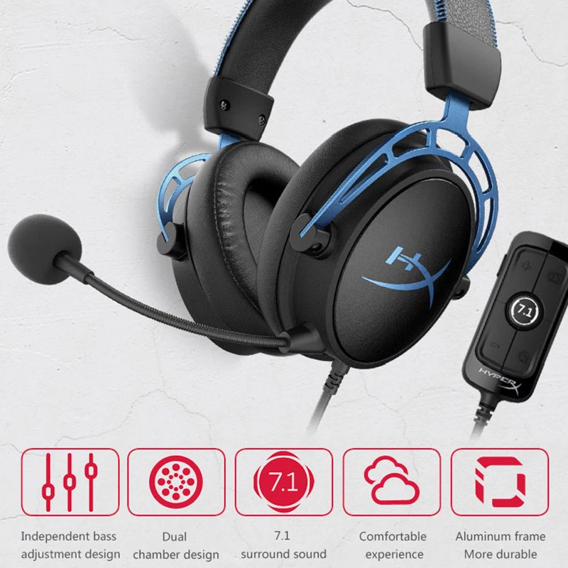Auriculares para juegos con micrófono y sonido envolvente 7.1
