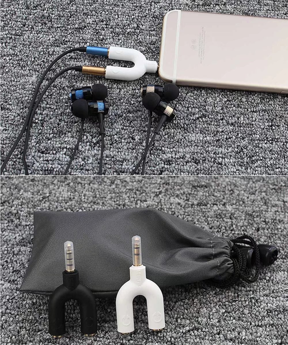 Headphone Splitter 1-to-2 Connector