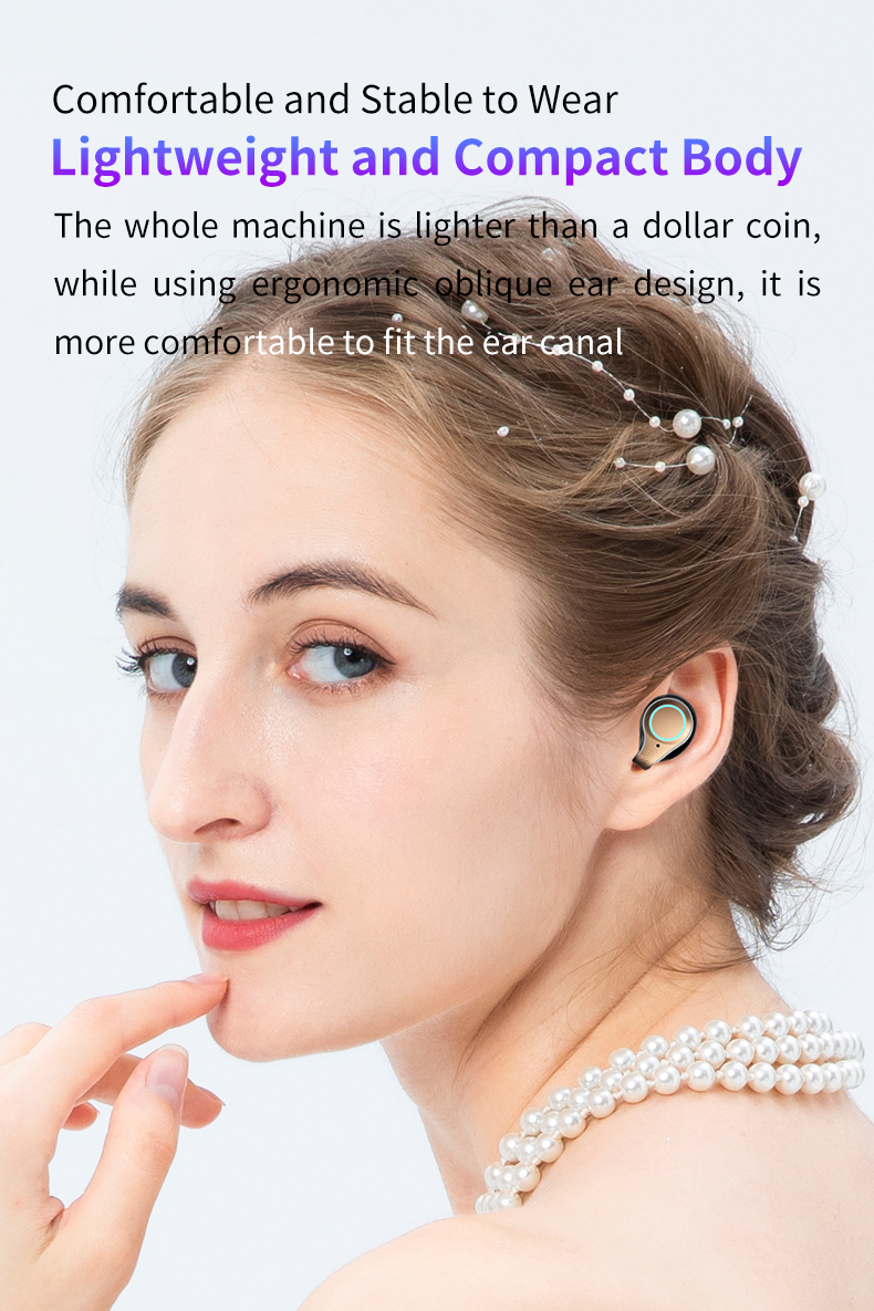 Große Kapazität Kabellose Ohrhörer Sport Bluetooth TWS Headset