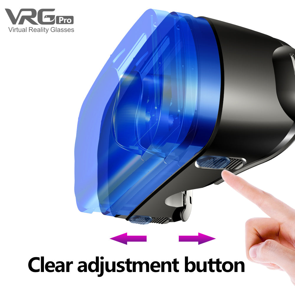 Gafas de realidad virtual 3D inteligentes con pantalla grande