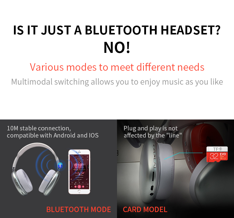 Nuevos auriculares inalámbricos HIFI estéreo Bluetooth 2021