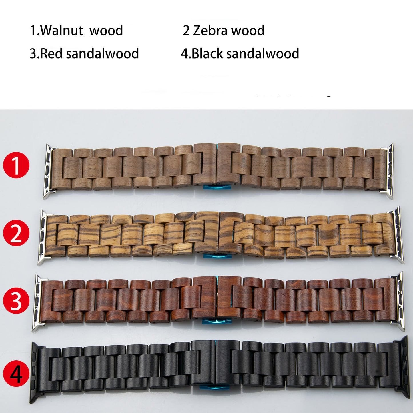 Handgefertigtes Apple Watch Armband aus Holz