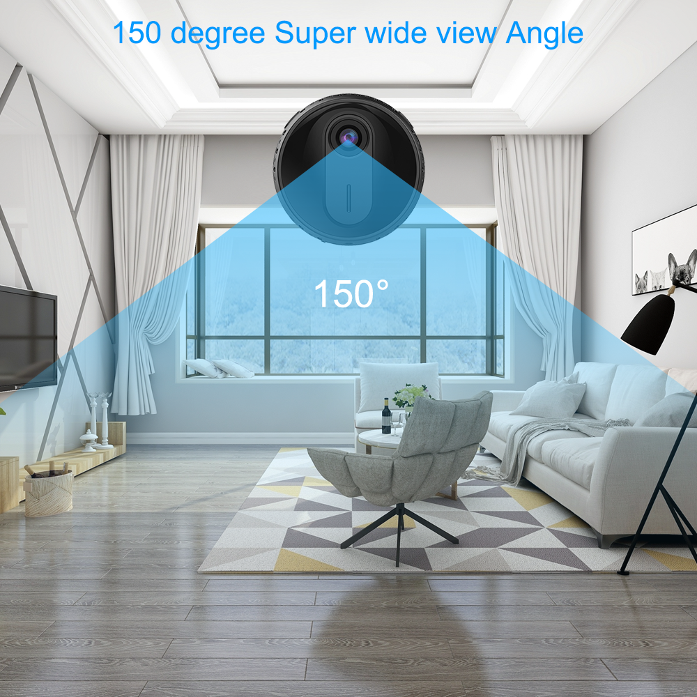 Cámara Wifi HD 1080P de 2MP, Minigrabadora de Seguridad Inteligente para el Hogar