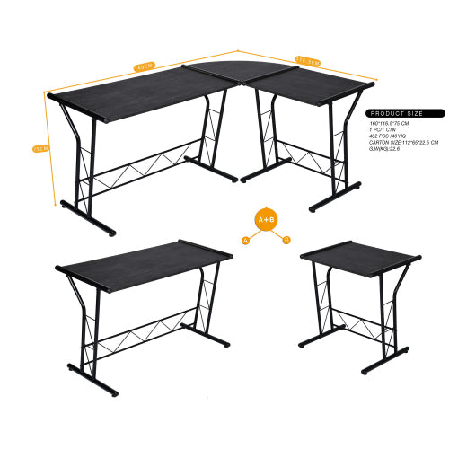 L-förmiger Schreibtisch Home Office Eckschreibtisch Gaming Computertisch
