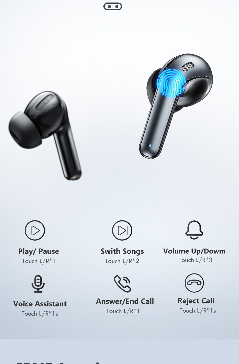 LED TWS Earbuds Bluetooth 5.0 Kopfhörer für Huawei Iphone