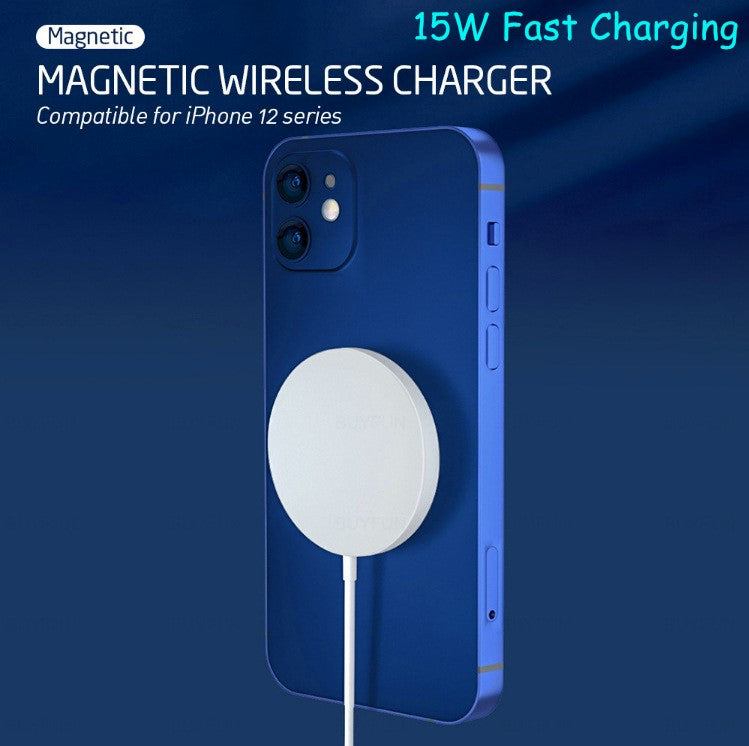 15W magnetisches MagSafe QI Wireless Ladegerät für iPhone 12 Huawei Samsung