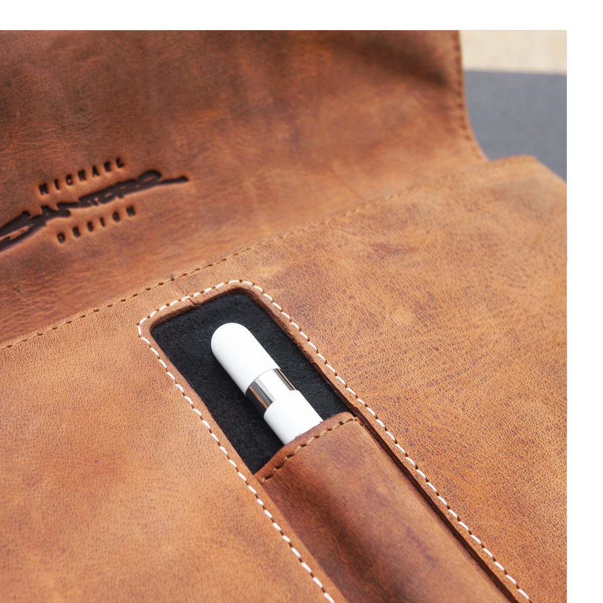 Bolso bandolera de piel de primera calidad para tabletas MacCase