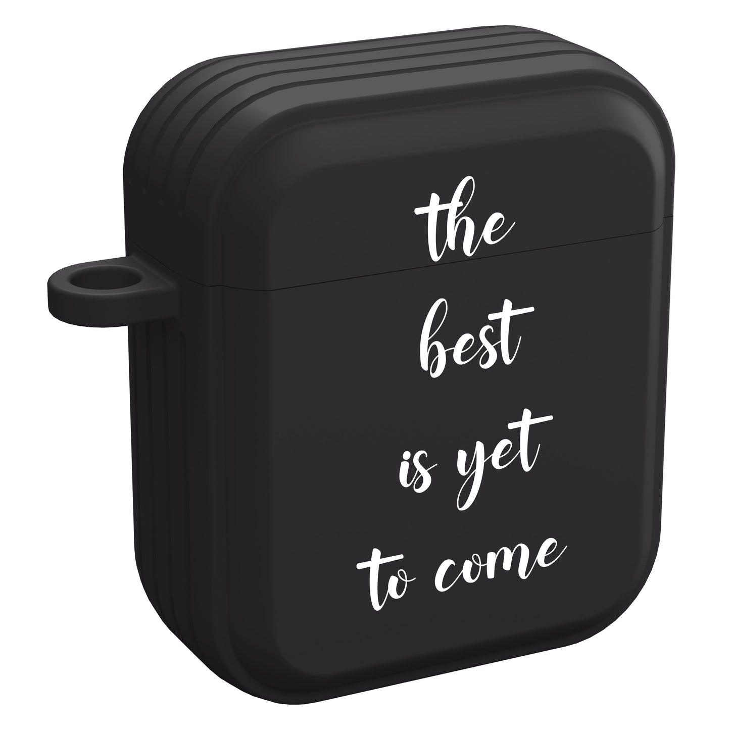 Funda HDX negra de texto personalizado para Apple AirPods Gen 1, 2, 3 y Pro