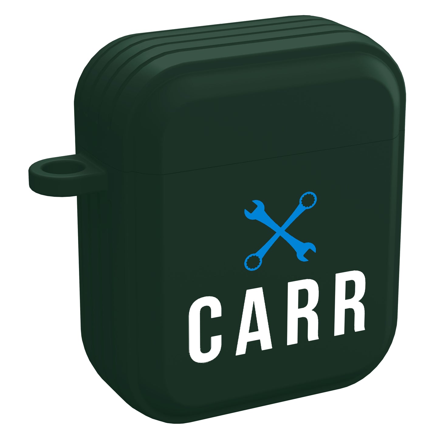 Funda personalizada HDX verde con logo para Apple AirPods Gen 1, 2, 3 y Pro