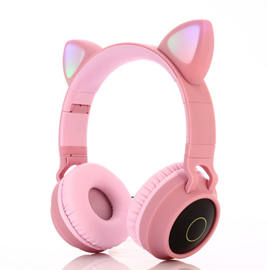 Faltbare Super Bass Katzenohren Bluetooth kabellose Kopfhörer
