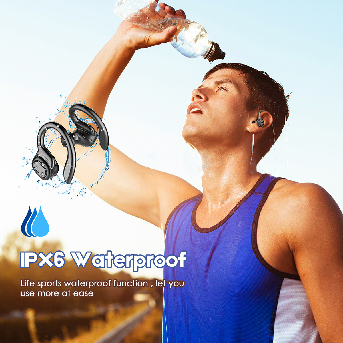 LED Display TWS Sport Bluetooth V5.0 Headset für iPhone Huawei