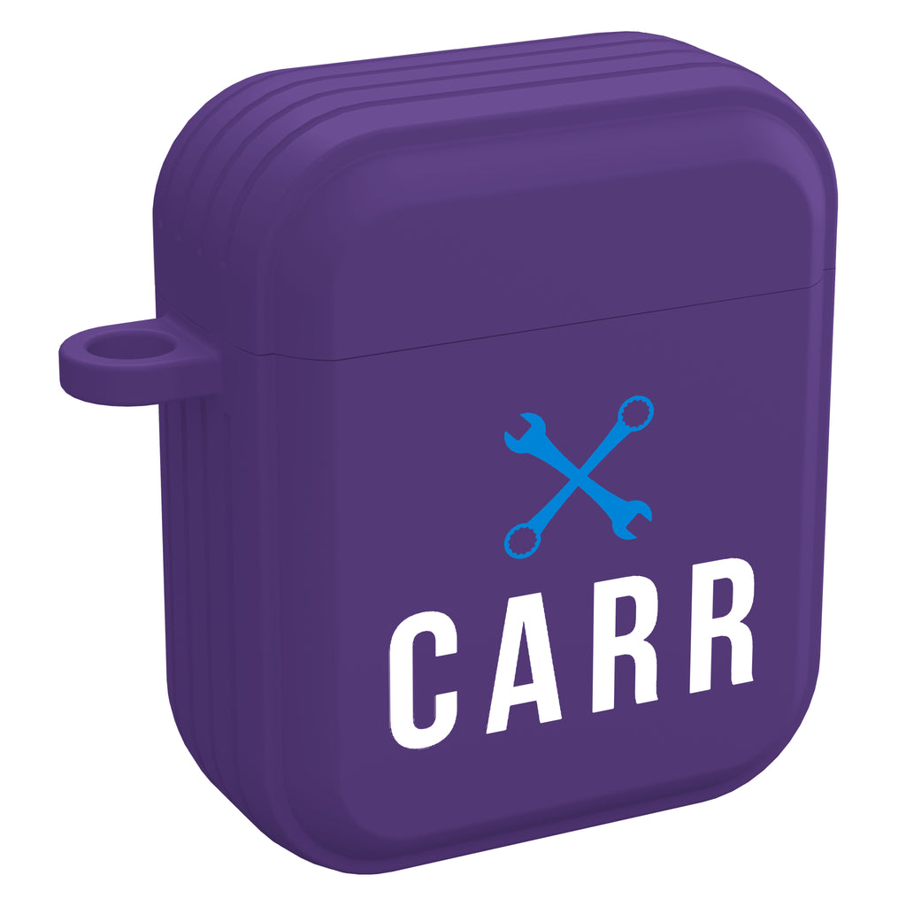 Custom Logo HDX Purple Case Cover for Apple AirPods Gen 1, 2, 3 & Pro