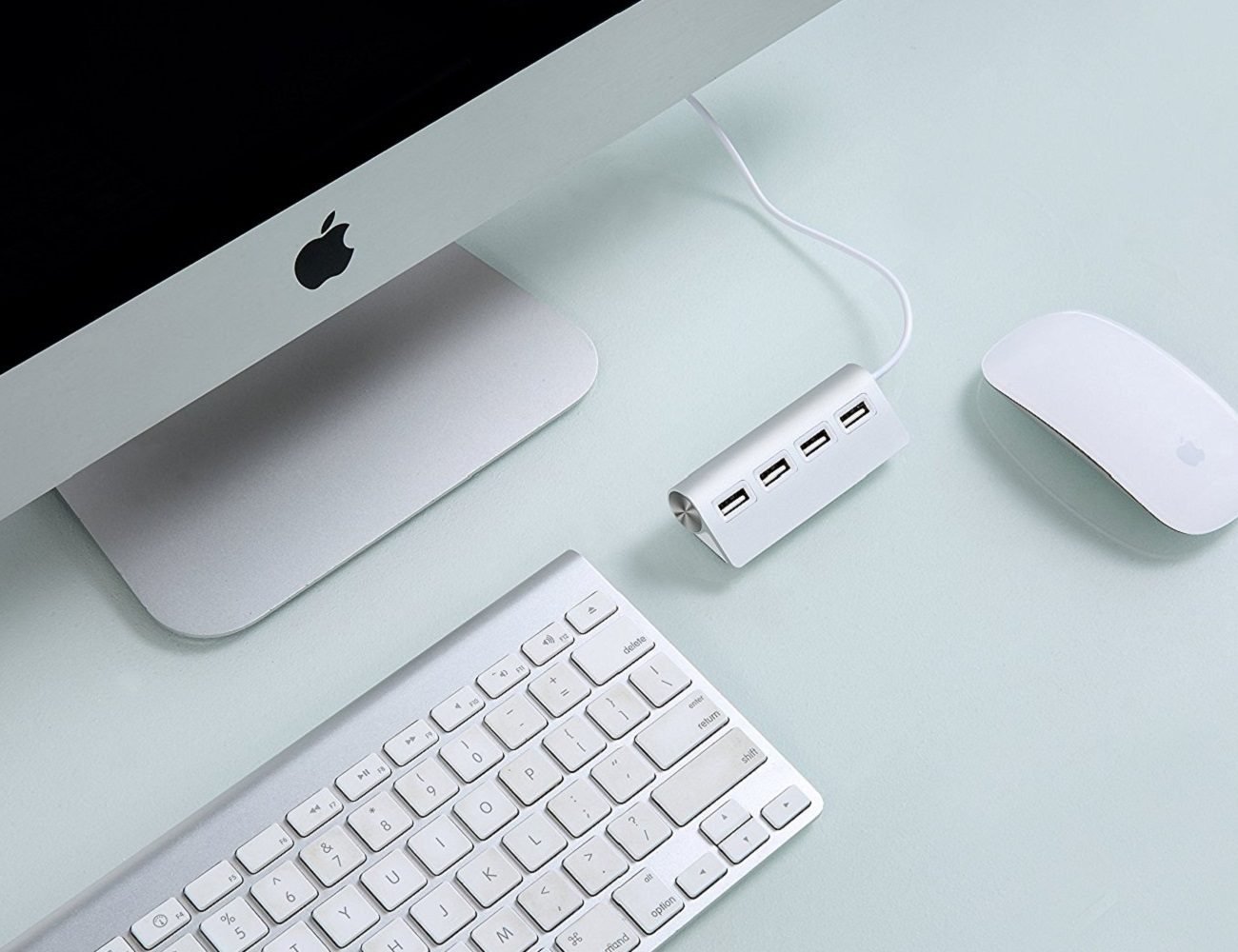 4 Port Aluminum USB Hub