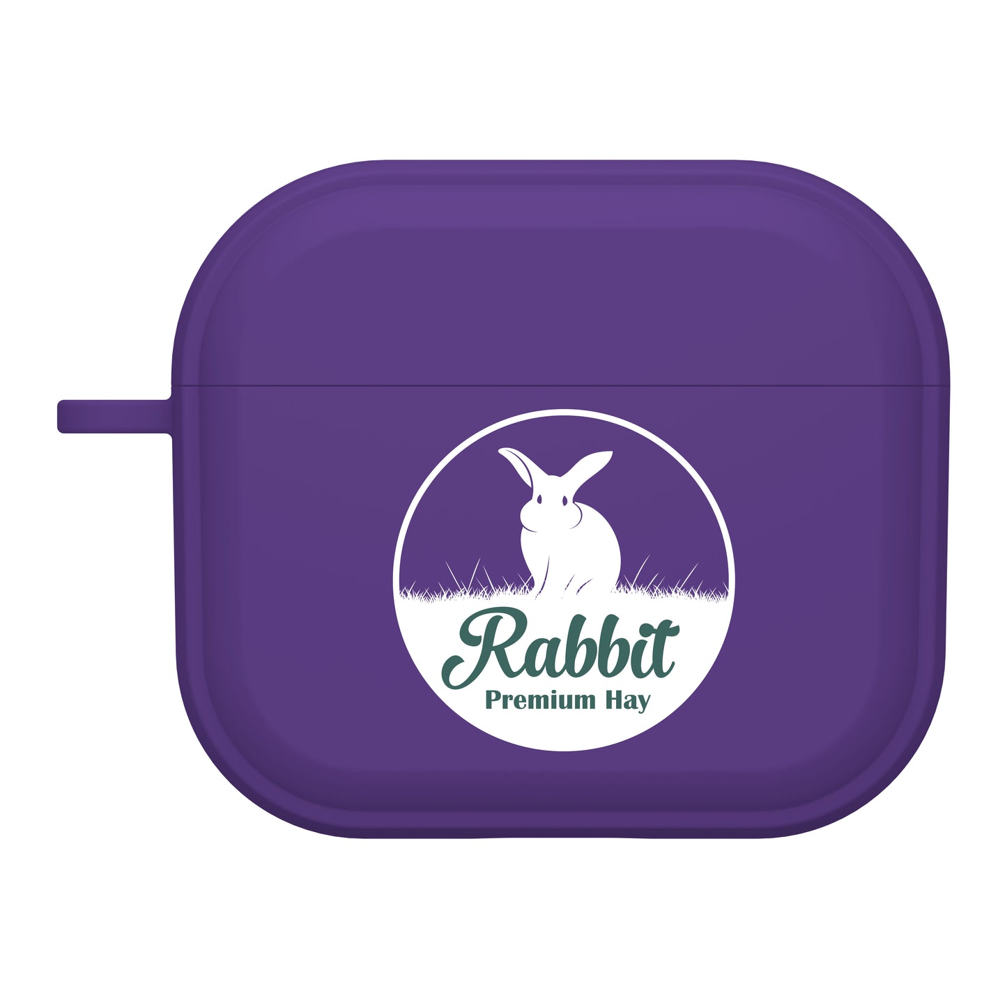 Custom Logo HDX Lila Hülle für Apple AirPods Gen 1, 2, 3 & Pro