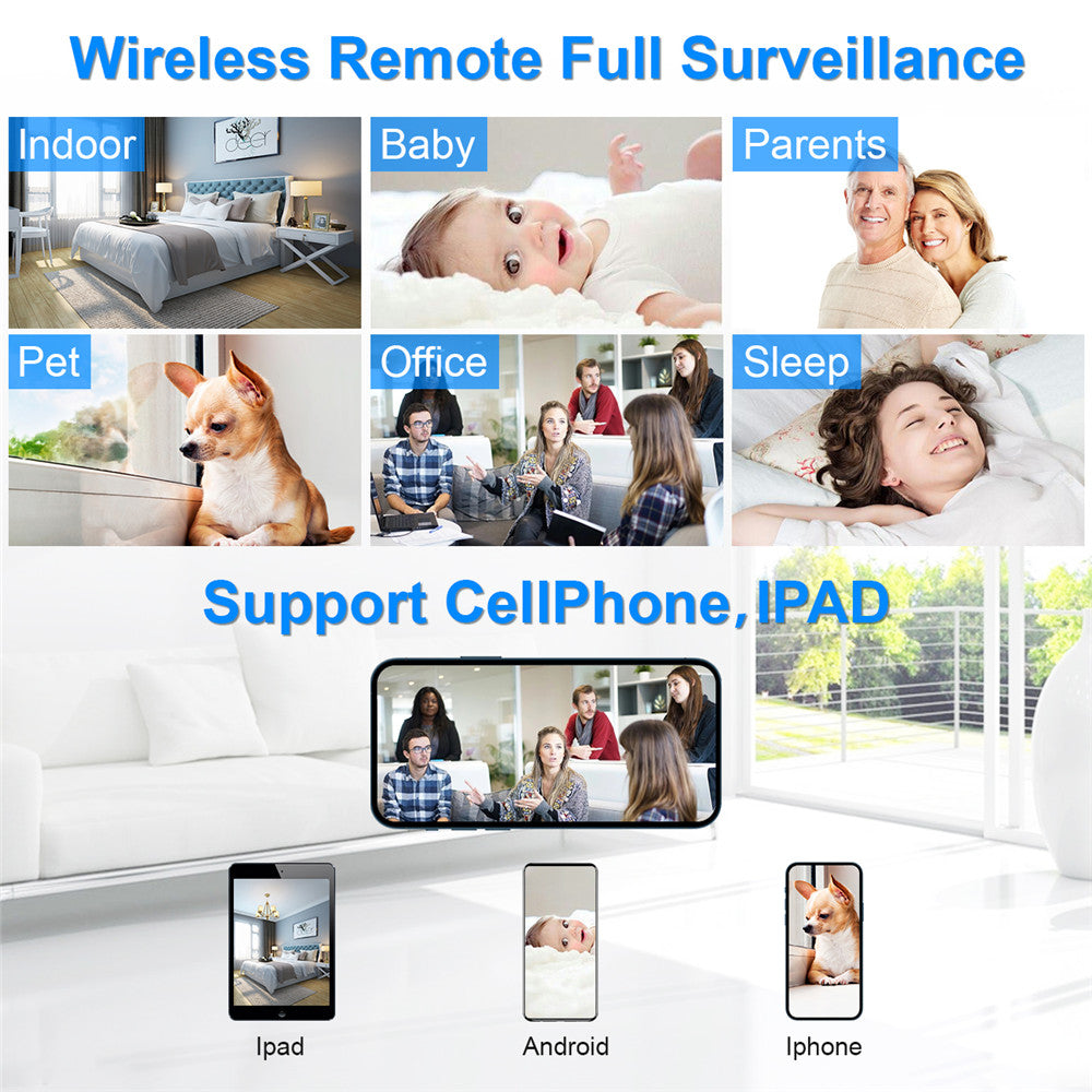 Cámara oculta 4K HD WIFI en reloj, microcámara, visión nocturna IR, videocámara con alarma