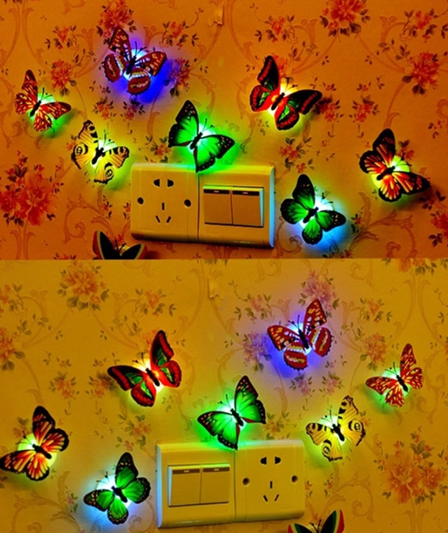 Die Schmetterling 3D Nachtlampe kommt mit 3D-Illusion-Design
