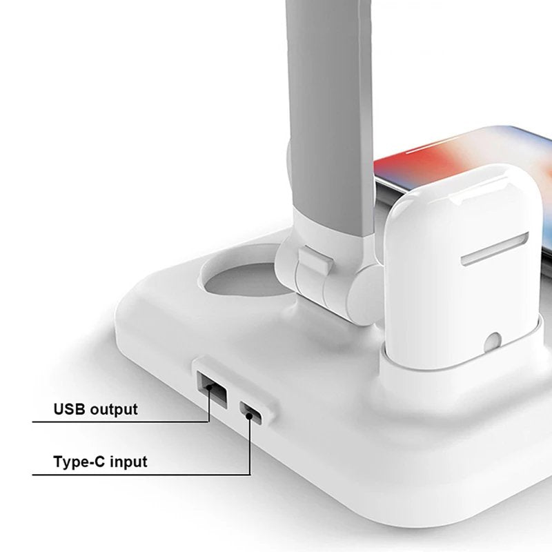 4-in-1 Kabelloses Ladegerät + Lampe