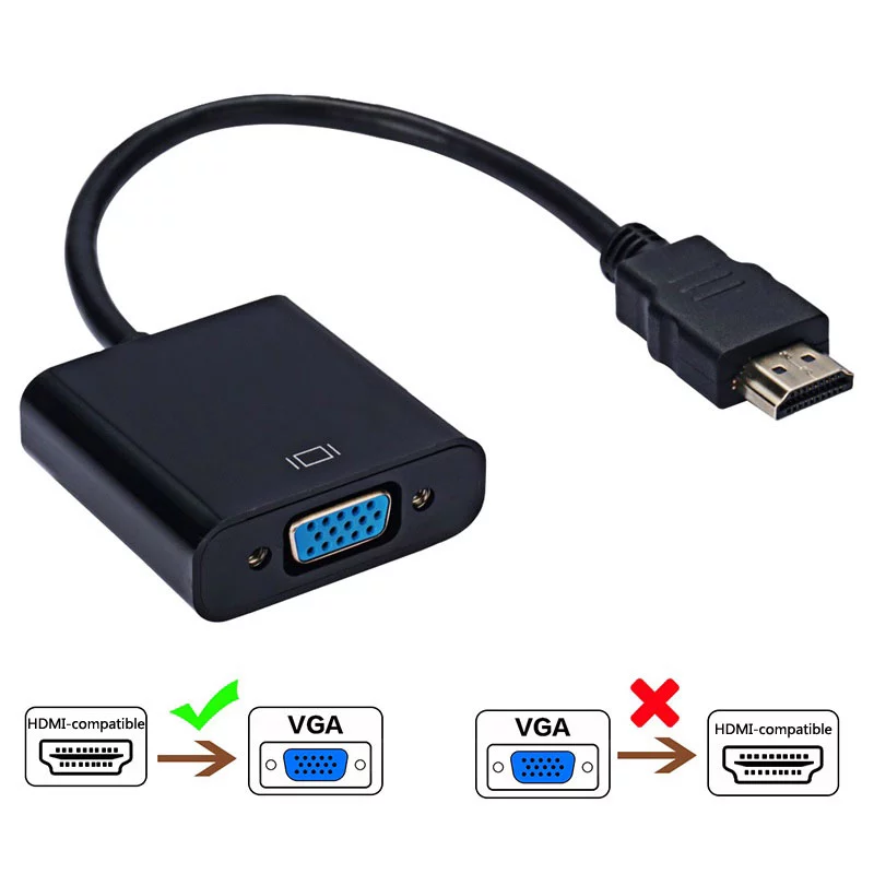 Adaptador HDMI a VGA 1080P para Xbox PS4 PC