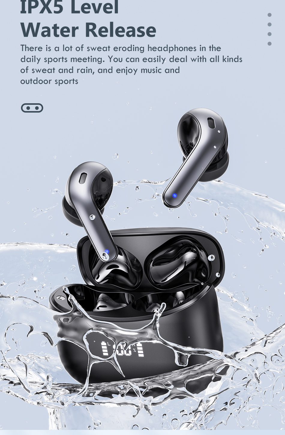 LED TWS Earbuds Bluetooth 5.0 Kopfhörer für Huawei Iphone