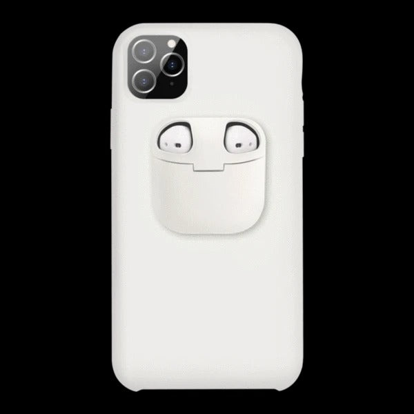 iPhone Case Cover with AirPods Earphone Holder