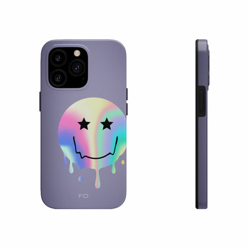 Happy Face with Stars Handyhülle für iPhone mit kabellosem Laden