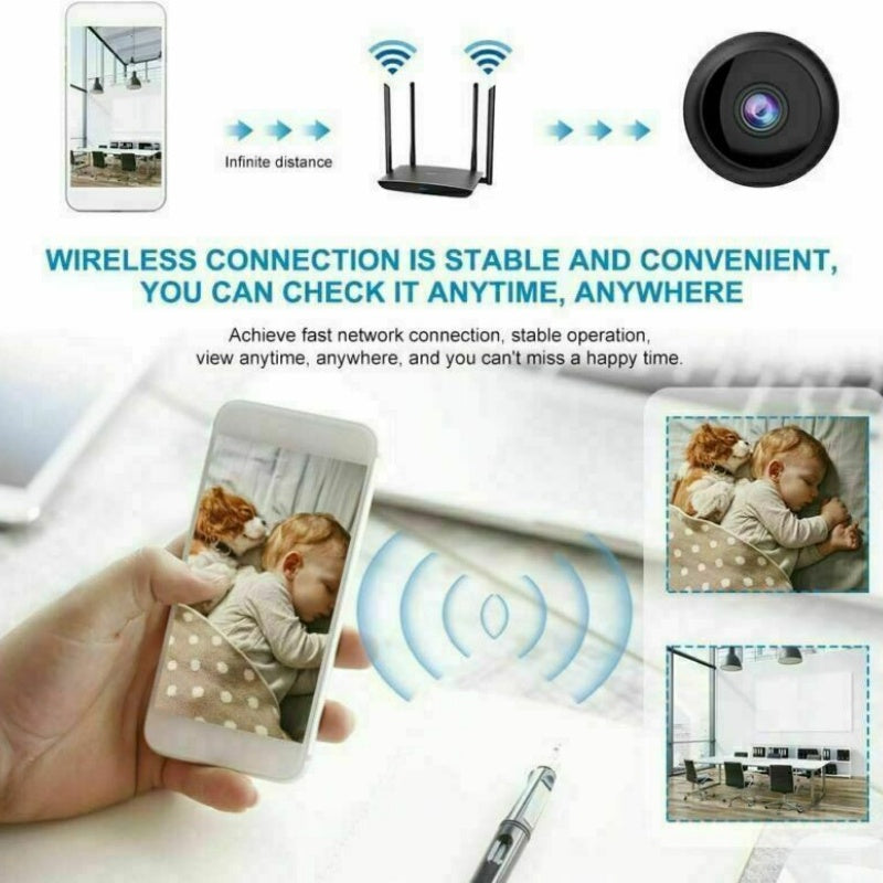 Mini Hidden Spy Camera Wireless Wifi IP Home Security 1080P HD DVR