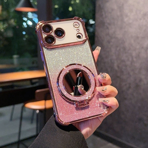 Gradient Flash Mirror Phone Cases in Multiple Colors for Stylish