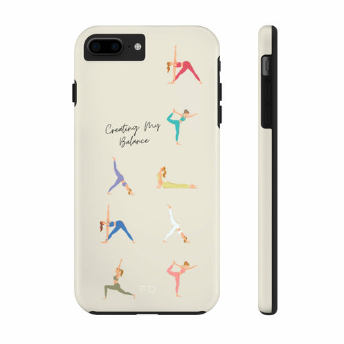 Yoga-Posen Robuste Hülle für iPhone mit kabelloser Ladefunktion