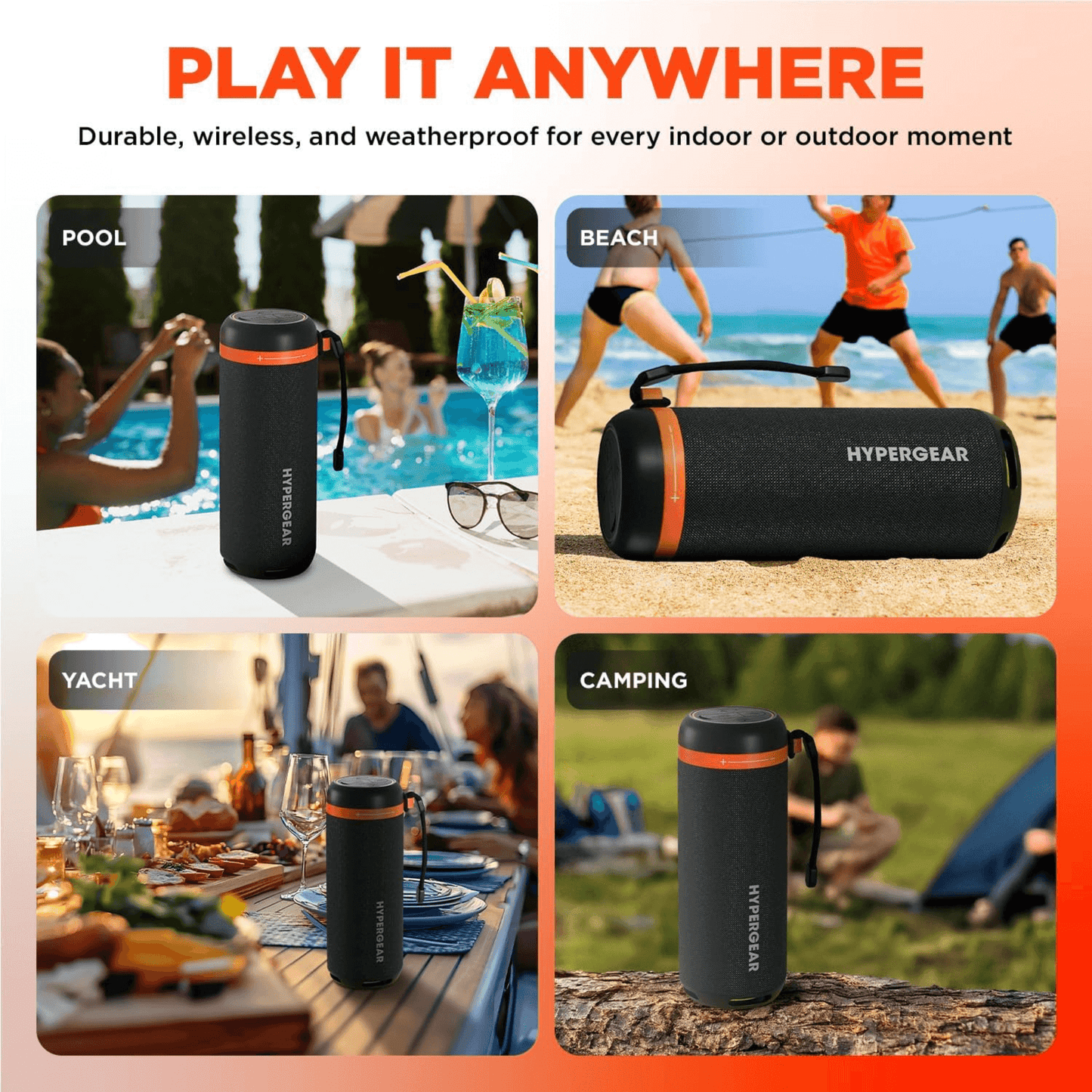 HyperGear SoundTower Tragbarer Bluetooth-Lautsprecher