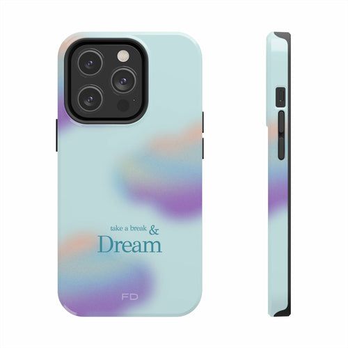 Funda para iPhone "Tómate un respiro y sueña" con carga inalámbrica