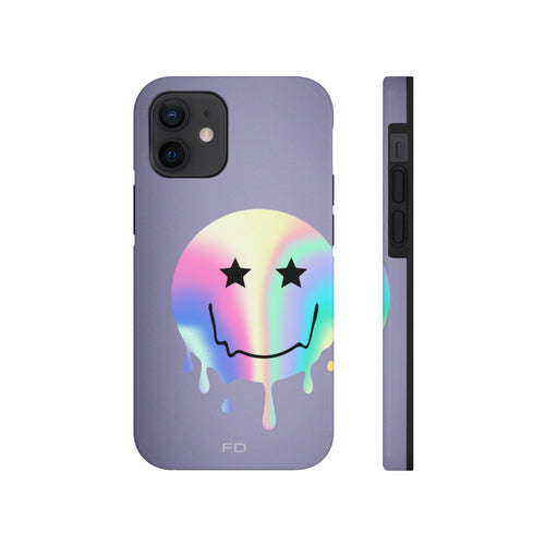 Happy Face with Stars Handyhülle für iPhone mit kabellosem Laden