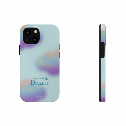 Funda para iPhone "Tómate un respiro y sueña" con carga inalámbrica