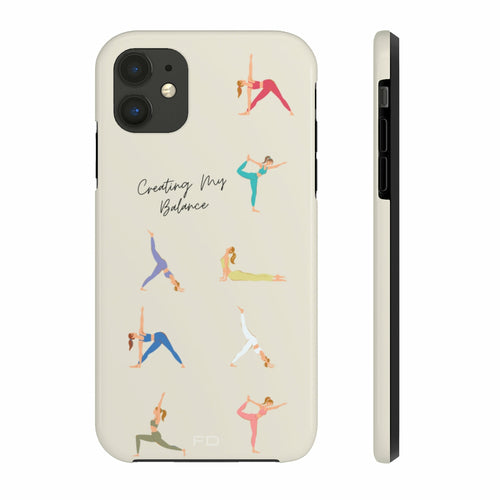 Yoga-Posen Robuste Hülle für iPhone mit kabelloser Ladefunktion