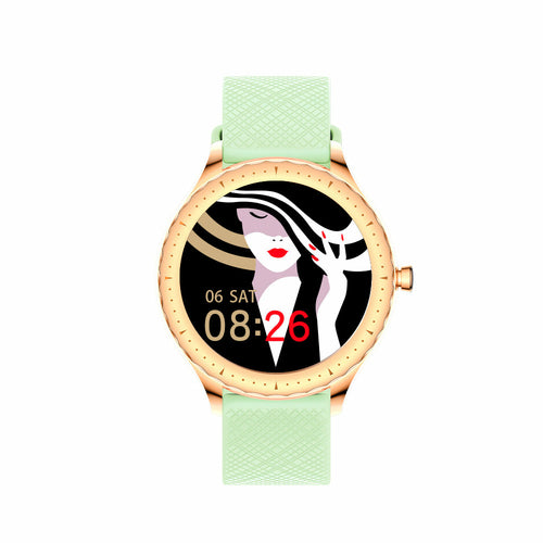Smart Watch Redondo Esfera Multifunción para Mujer