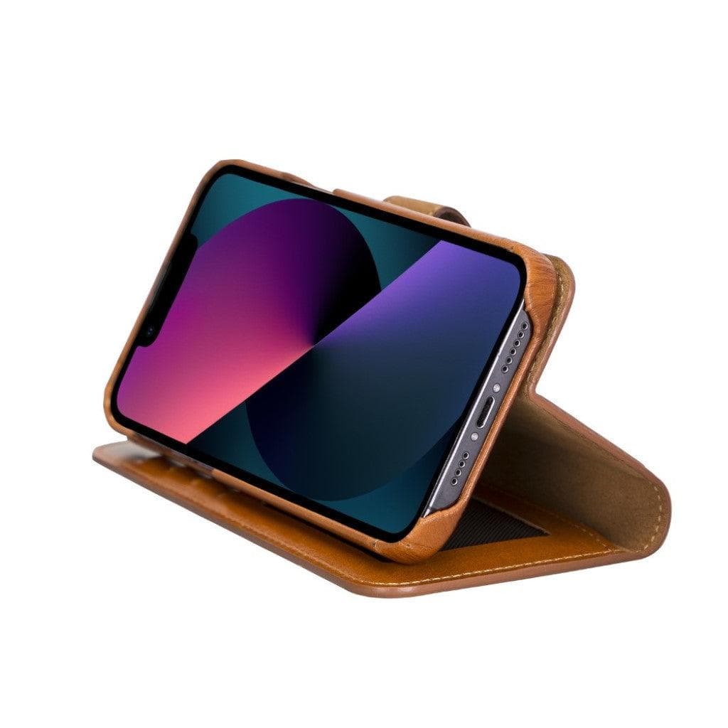 Funda tipo Cartera Desmontable con Revestimiento de Cuero Completo para Apple iPhone Serie 13