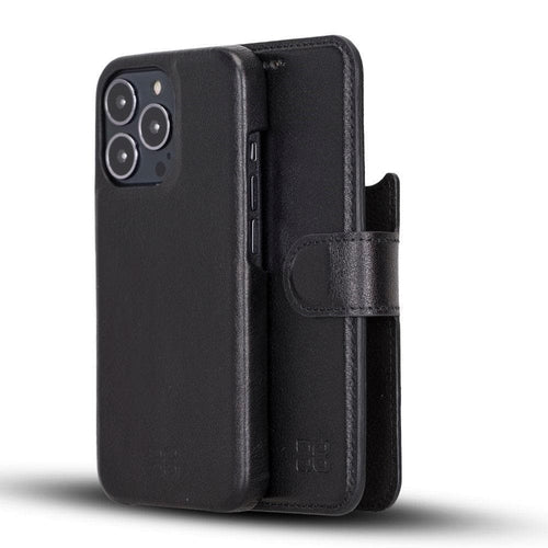 Funda tipo Cartera Desmontable con Revestimiento de Cuero Completo para Apple iPhone Serie 13