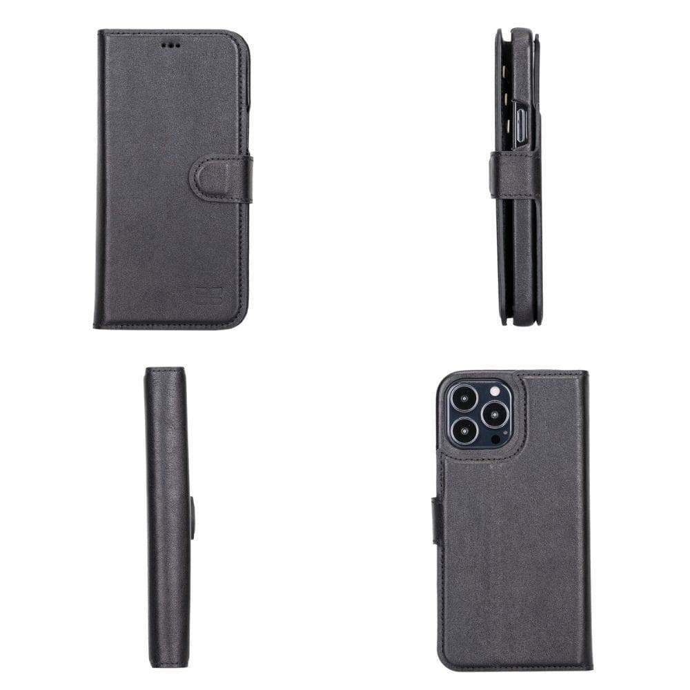 Funda tipo Cartera Desmontable con Revestimiento de Cuero Completo para Apple iPhone Serie 13