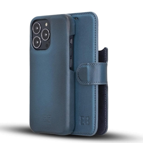 Funda tipo Cartera Desmontable con Revestimiento de Cuero Completo para Apple iPhone Serie 13