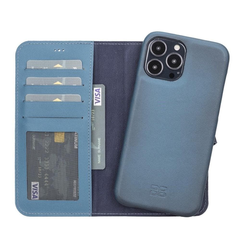 Funda tipo Cartera Desmontable con Revestimiento de Cuero Completo para Apple iPhone Serie 13