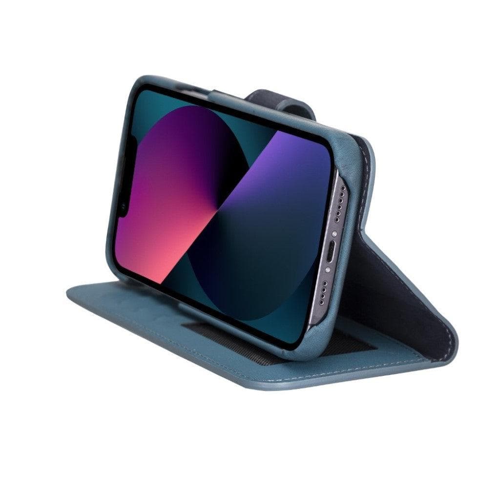 Funda tipo Cartera Desmontable con Revestimiento de Cuero Completo para Apple iPhone Serie 13