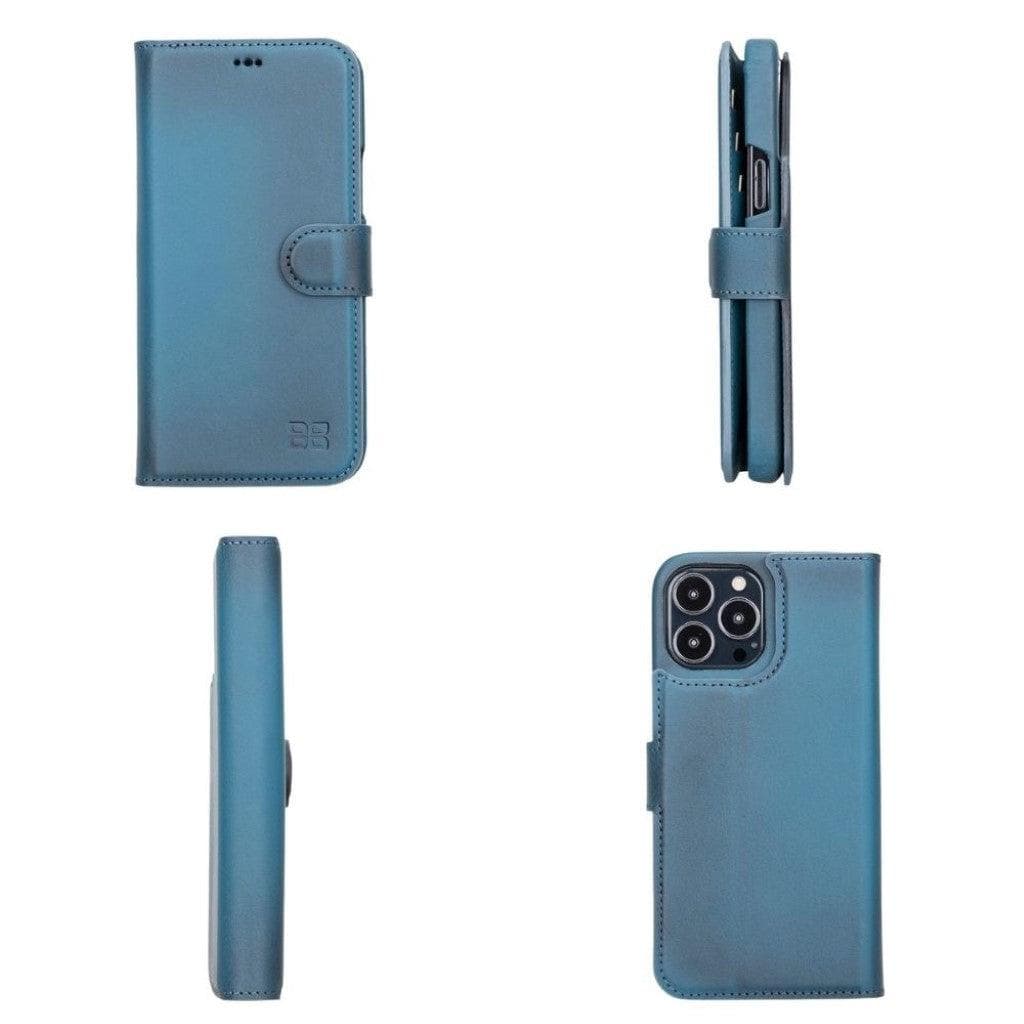 Funda tipo Cartera Desmontable con Revestimiento de Cuero Completo para Apple iPhone Serie 13
